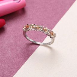 Mia by Tanishq Champagne Sparkler 92.5 Sterling Silver Cubic Zirconia Finger Ring-21