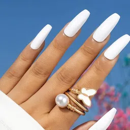 Jewels Galaxy Gold-Plated Butterfly Cocktail Finger Ring-29