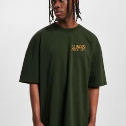 MISCHIEF MONKEY Men Typography Printed Round Neck Cotton Oversized T-Shirt-image-79