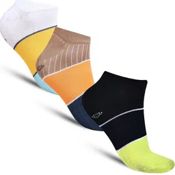 Dollar Socks Men Pack Of 3 Patterned Cotton Shoe-Liner Socks-16