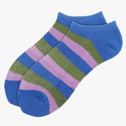 Soxytoes Unisex Striped Cotton Shoe-Liner Socks-58
