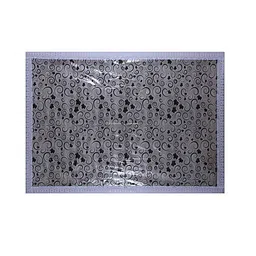 Kuber Industries White & Black Set Of 2 Spiral Printed Waterproof Table Covers image 3