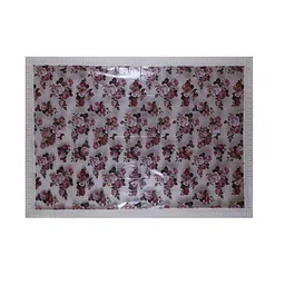 KUBER INDUSTRIES Set of 2 Cream Floral Printed Waterproof Rectangular Table Covers image 3