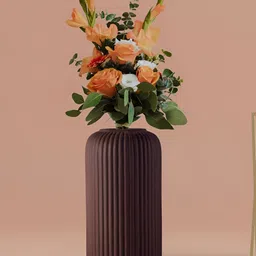 LASAKI Copper Toned Textured Ceramic  Flower Vase-image-59