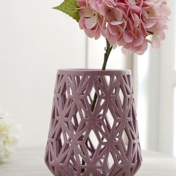Pure Home and Living Purple Intertwist Ceramic Flower Vase-image-80