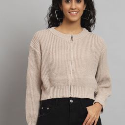 BROOWL Ribbed Woollen Front-Open Sweaters-14
