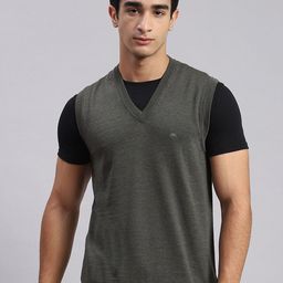 Monte Carlo V-Neck Pure Woollen Sweater Vest-image-22