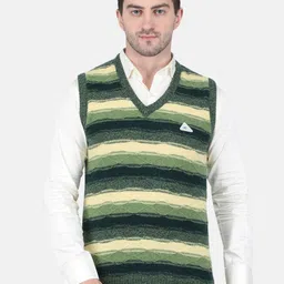 Monte Carlo Men Striped Wool Sweater Vest-image-38