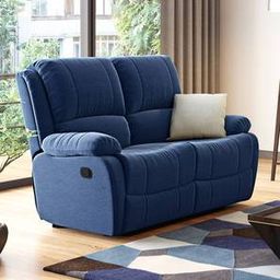 urban ladder Lebowski Fabric Two Seater Manual Recliner in Cobalt Fabric-picture-12