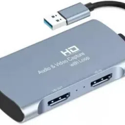 Etzin Video Capture Card, HDMI USB 3.0 microphone input, 3.5mm stereo channel output. USB Adapter-12