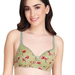 PIBU Floral Printed Full Coverage Minimizer Bra - 360 Degree Support-20