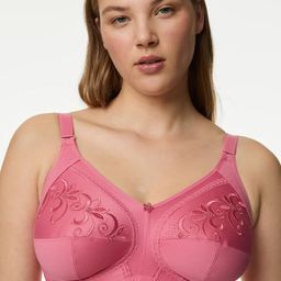 Marks & Spencer Plus Size Floral Embroidered Everyday Bra With All Day Comfort-38