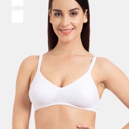 KOMLI Pack Of 2 Full Coverage Non Padded Cotton T-shirt Bra With All Day Comfort-picture-19