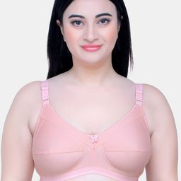 MAROON Full Coverage Seamless Non Padded Cotton Bra MSK-414-P-57