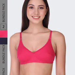 POOJA RAGENEE Pack Of 2 Non-Wired Non Padded All Day Comfort T-Shirt Bra-25