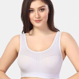 Fabme Striped Full Coverage Workout Bra With All Day Comfort-picture-21