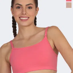 POOJA RAGENEE Pack Of 2 Full Coverage Non-Padded Cotton T-shirt Bras With All Day Comfort-image-38