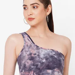 BODD ACTIVE Abstract Printed Full Coverage Workout Sports Bra With All Day Comfort-4