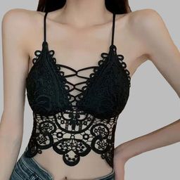 Krelin Floral Self Design Half Coverage Bralette-7