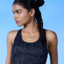 Nykd All Day On-Trend Printed Sports Bra with Keyhole Back (NYK082)-picture-24