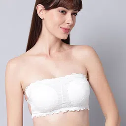 PIBU Pack Of 2 Full Coverage Non Padded Non-Wired Bandeau Bra With 360 Degree Support image 2