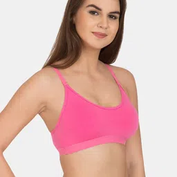 Tweens Pack Of 2 Non Padded Seamless All Day Comfort Racer-Back Sports Beginners Bra image 5