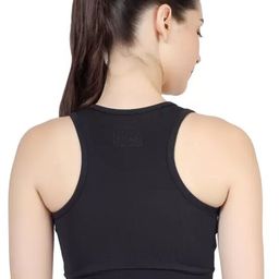 BLUEFICUS Non Padded Full Coverage Moisture Wicking Pure Cotton Workout Bra image 3