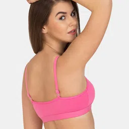 Tweens Pack Of 2 Non Padded Seamless All Day Comfort Racer-Back Sports Beginners Bra image 2