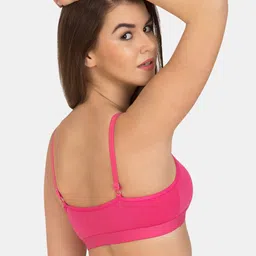 Tweens Full Coverage Non-Padded Beginners Slip-on Workout Sports Bra image 3