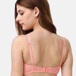 Soie Floral Self Design Medium Coverage Non Padded Everyday Bra With All Day Comfort image 5