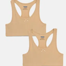 mackly Girl Pack of 2 Full Coverage Non Padded Beginners Bra-All Day Comfort-13