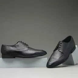 Ruosh Men Textured Leather Formal Derbys-image-61