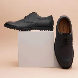 Ruosh Men Textured Leather Derbys-image-65