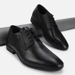 Van Heusen Men Textured Leather Derbys-image-79
