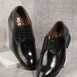 ID Men Textured Round Toe Formal Derbys-image-70