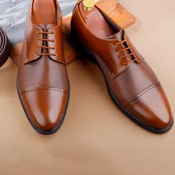 bacca bucci Men Textured Formal Derbys-image-81