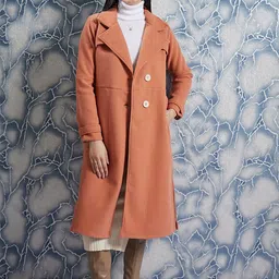 Athena Woollen Single Breasted Trench Coat-43
