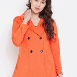 BAESD  Double-Breasted Notched Lapel Fleece Overcoat-33