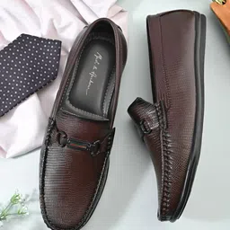 mast & harbour Men's SS26 Embossed Loafers Loafers For Men-picture-28