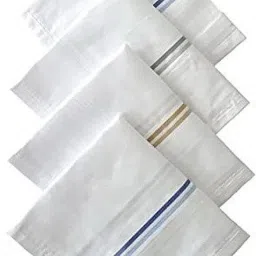 riseabove PURE COTTON HANDKERCHIEFS ["White"] Handkerchief ["White"] Handkerchief-image-1