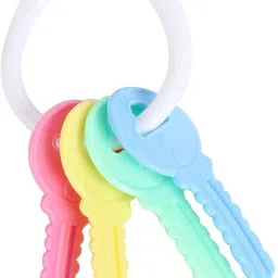enorme 3 in 1 BPA-Free Silicone Non Toxic Sooter Teether Keys Teething Toys for Babies, Toddlers and Infants Teether image 3