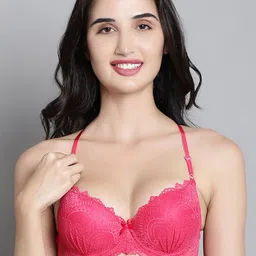 MAKCLAN Medium Coverage Lightly Padded Plunge Bra With All Day Comfort & Anti Odour-21
