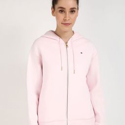 Tommy Hilfiger Women Hooded Solid Cotton Casual Bomber Jacket-image-39