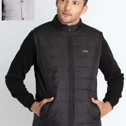 Status Quo Sleeveless Reversible Padded Jacket-picture-52