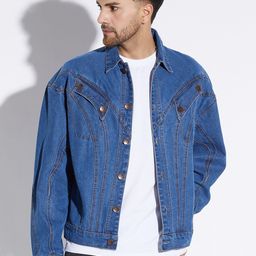 FUGAZEE Lightweight Oversized Cotton Denim Jacket-image-34