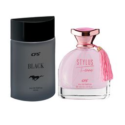 CFS Black & Stylus Set Of 2 Long Lasting Eau De Parfum - 100ml Each image 1