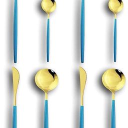 Cutlery Set, Stainless Steel Family Dinnerware Knife Spoon Fork. Stainless Steel Cutlery Set-image-86