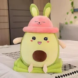 Custom Cute Plush avocado with cap Sofa toys Cushion - 35 cm-16
