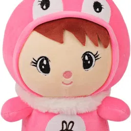 Super Soft Plush Boy Doll with Bunny Cap - 30 cm-image-18