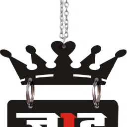 3D Acrylic Car Hanging JAAT with Crown Both Side (r) Car Hanging Ornament-image-46
